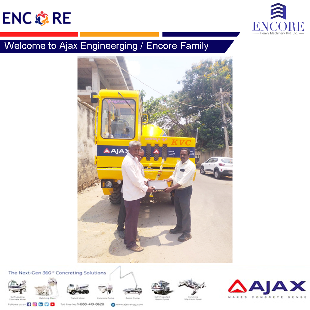 EncorePvt's tweet photo. Welcome to Ajax Engineering / Encore Family #ajaxnewcustomer, #ajaxengineering, #ajaxargos #SLCMs , #Encorecustomer,#AjaxBoomPump https://t.co/8krc4PCyGR