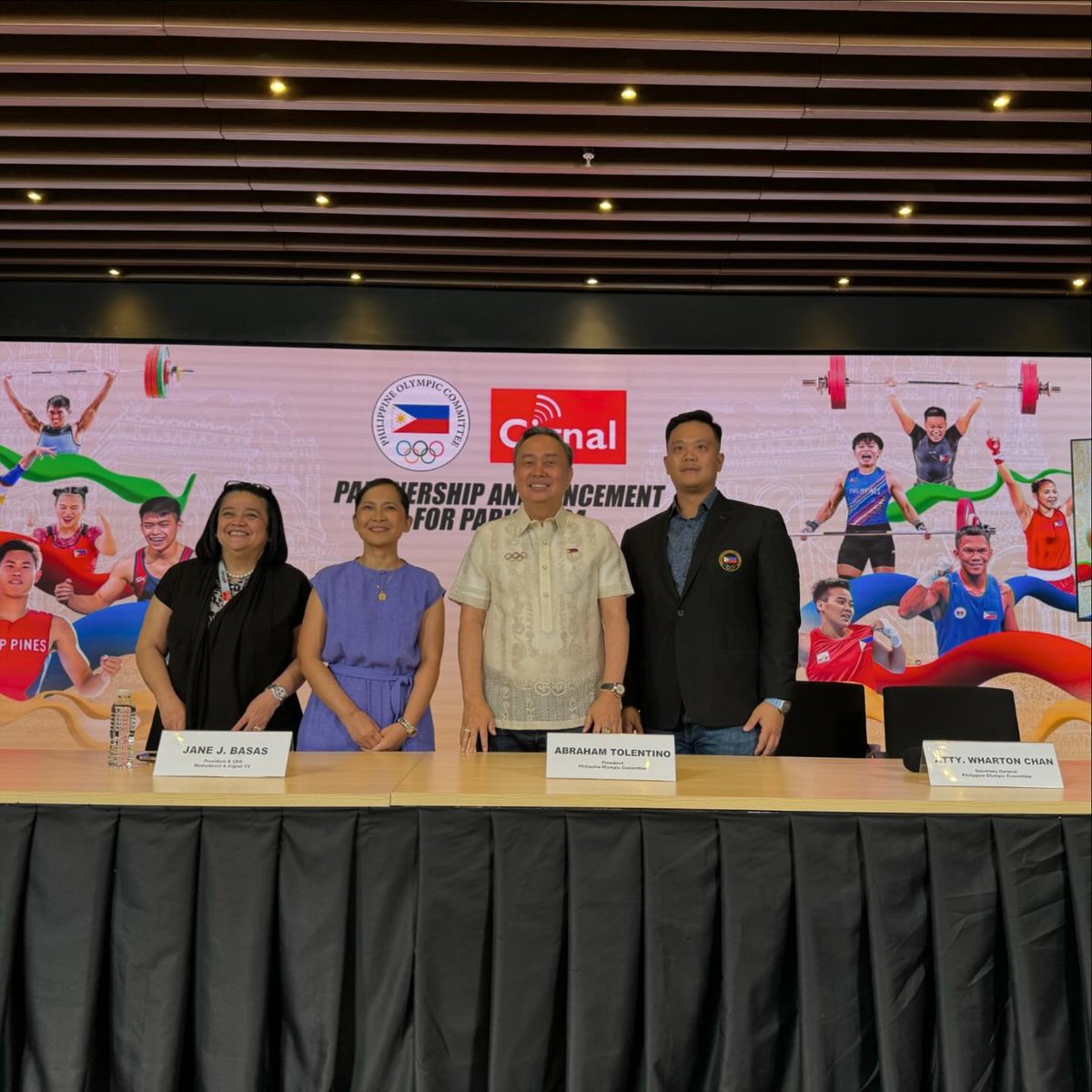 News5PH's tweet photo. Inanunsyo na ang #CignalTV bilang official coverage partner para tutukan ang paglalakbay ng mga atletang Pilipino sa #Paris2024 #Olympics ngayong Huwebes, April 18.  #News5

📸: POC (Facebook) https://t.co/z2mgh3Qkd4