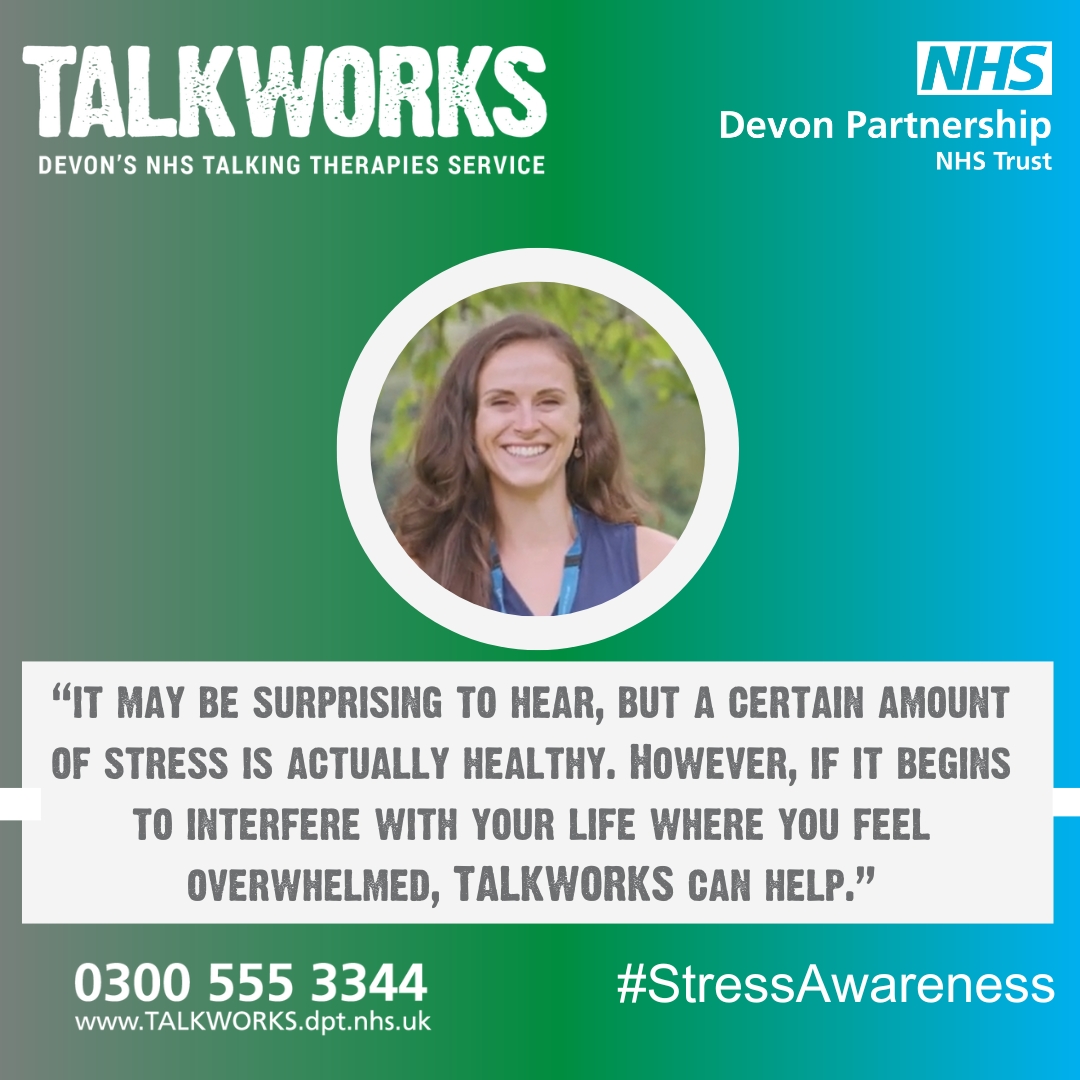 Sometimes the signs of #stress are not obvious and show in many different ways, headaches, muscle tension, feeling sick or shaky. Recognise the symptoms and find out how TALKWORKS, Devon's NHS Talking Therapies Service can help. #StressAwarenessMonth orlo.uk/what_is_stress…