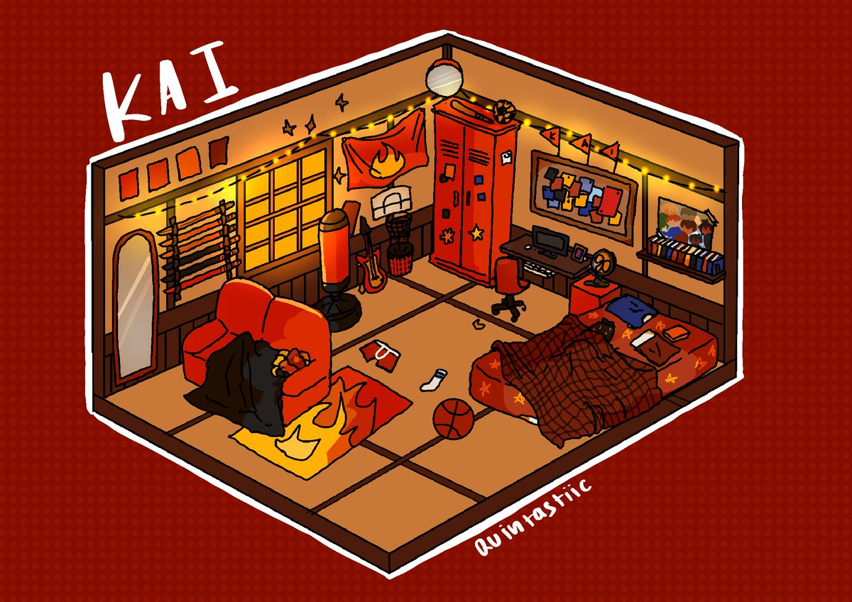 Kais room design..might do the others next #ninjagofanart