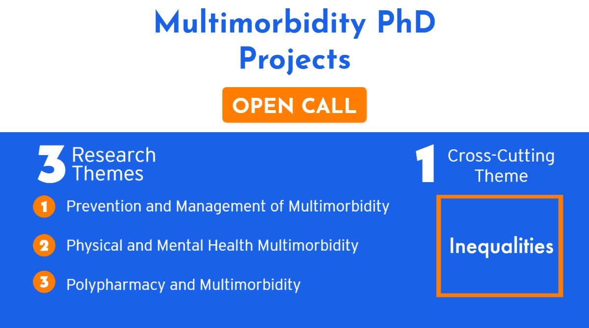 📣OPEN CALL 📣 We are inviting colleagues at @UofGlasgow, @dundeeuni, @EdinburghUni and @univofstandrews to submit project proposals for our #Multimorbidity #PhD programme 💻Check your inbox for a project form 💻gla.ac.uk/colleges/mvls/… 🔗 Deadline - 28th May 🗓️