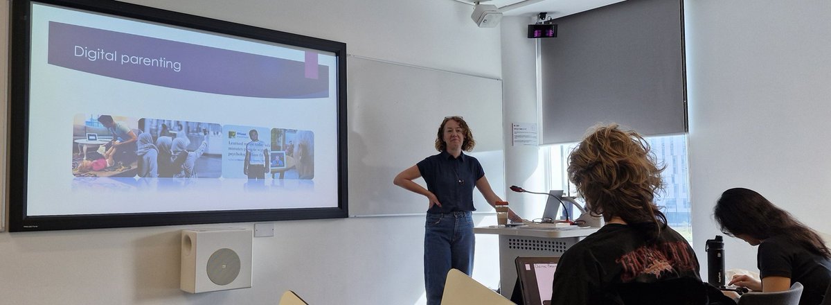 Our very own Erica lectures the new cohort about #digital #parenting