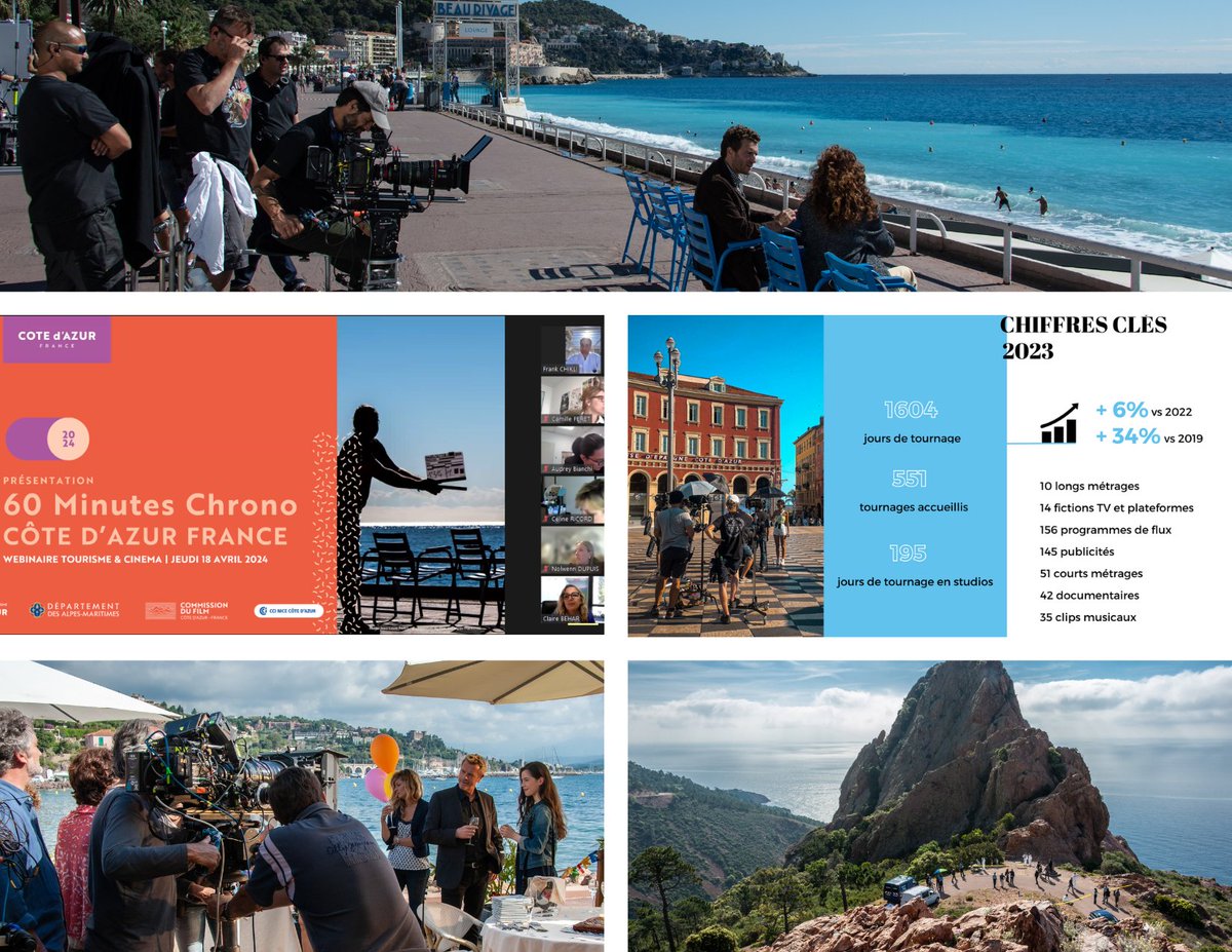 [WEBINAIRE] #Tourisme et #Cinéma : quelles opportunités de développement pour la #CotedAzurFrance ?

Vous étiez plus de 150 inscrits au webinaire #60MinutesChrono #CotedAzurFrance proposé ce matin par @ProCotedazur, @Films_06, @CCIcotedazur et @AlpesMaritimes.