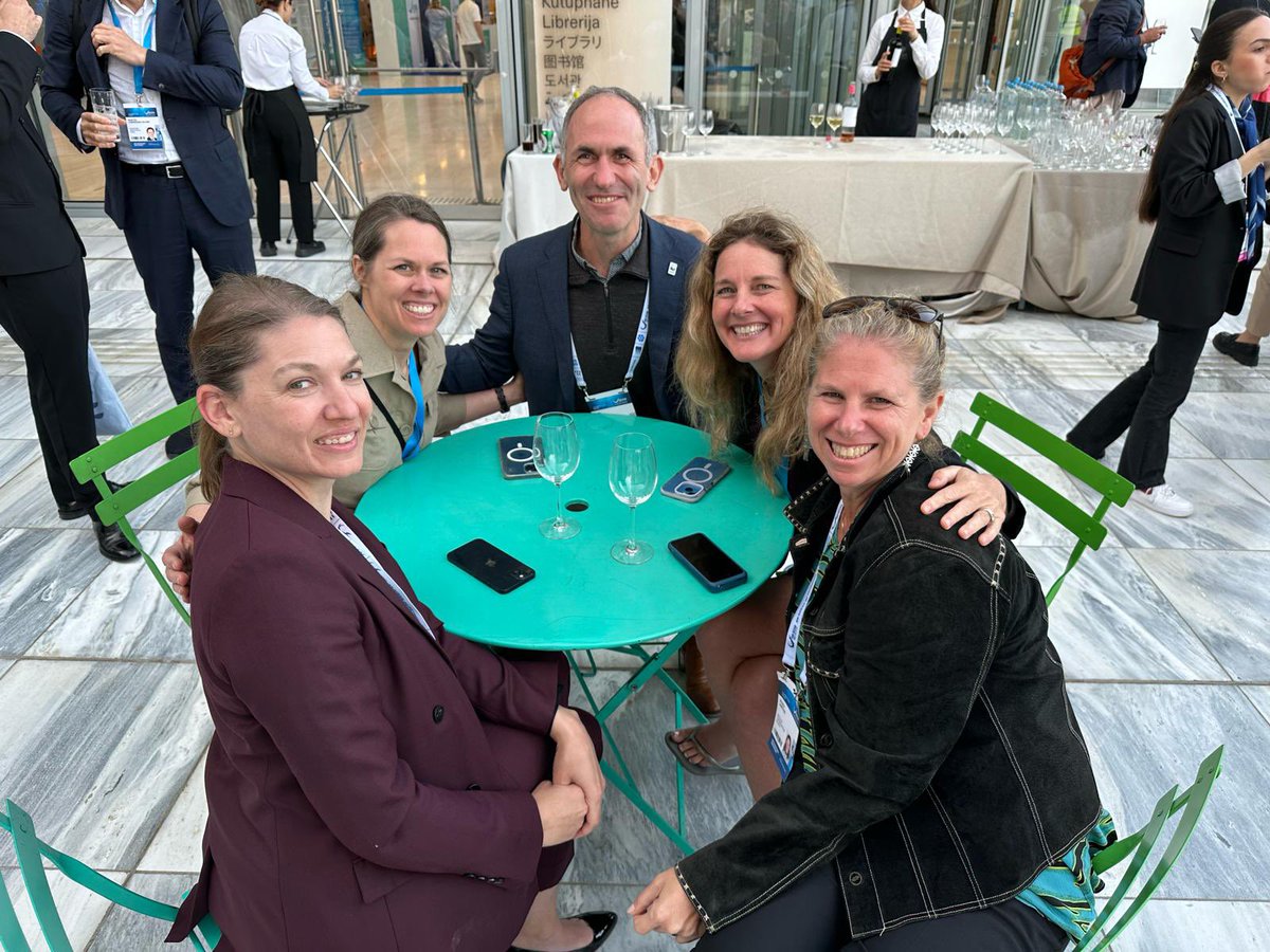 Ocean Avenger unite! Meet up of NGO ocean leads from @TheWCS @nature_org @EDFOceans @WWFLeadOceans @ConservationOrg at #OurOcean2024 @WCSocean