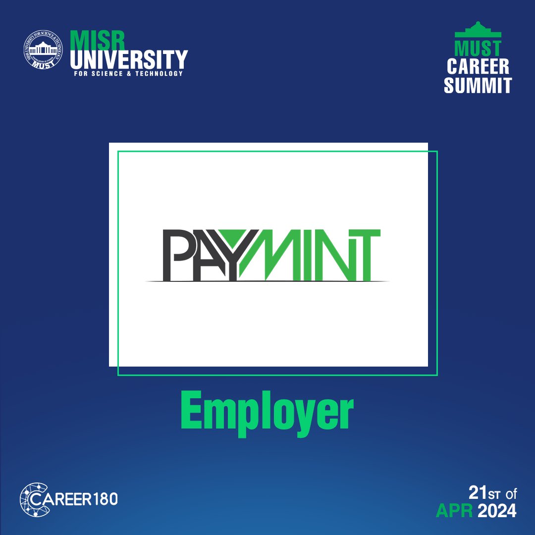 Must_University's tweet photo. We’re thrilled to announce that PayMint will join us, at MUST Career Summit as an Employer, on 21st of April 2024 to provide our students and graduates with unlimited opportunities!🌟
Register NOW throughout the link in BIO👆
#MUSTCareerSummit #Employer #PayMint #MUST https://t.co/4wYcfnGGBU