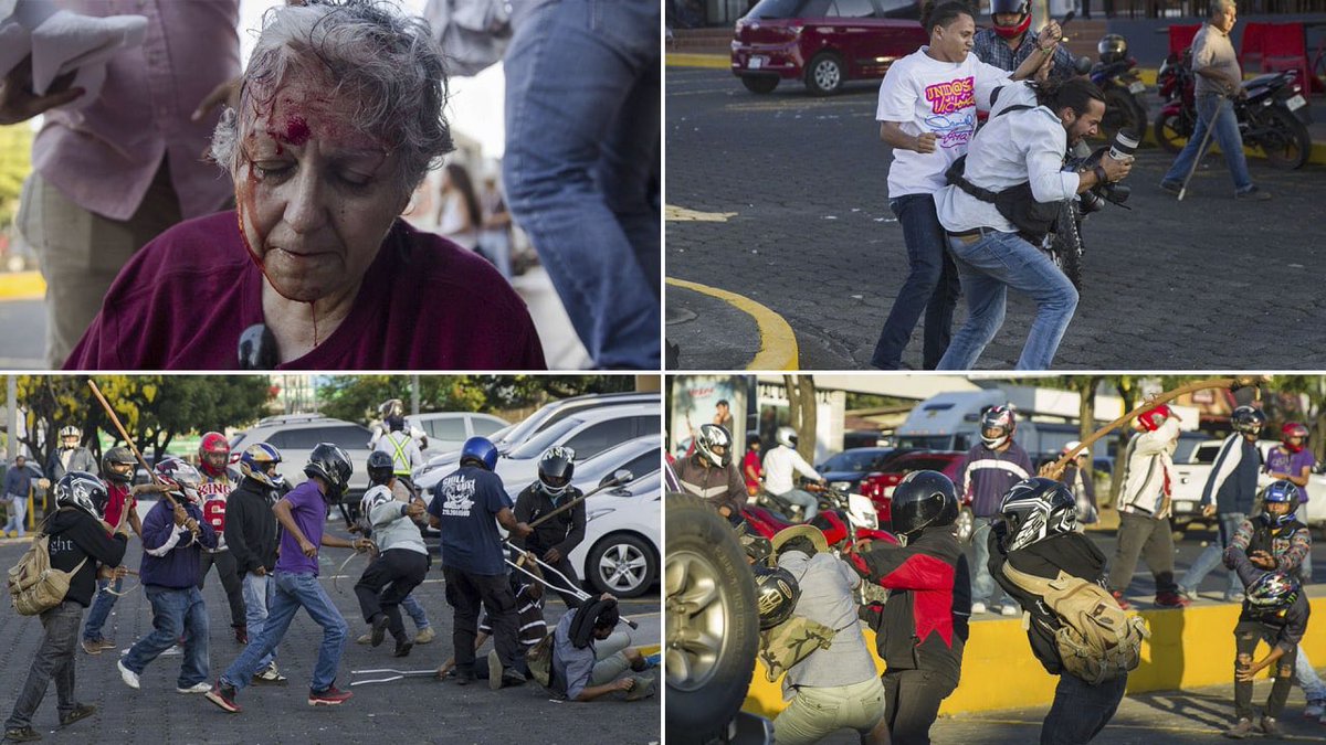 CafeconVozNi's tweet photo. Hace 6 años el pueblo reaccionó por la agresión que turbas sandinistas hicieron contra jubilados en León, que protestaban con la reforma INSS. La indignación creció en Managua y todo el país. La historia cambió. #AbrilEsNicaragua #AbrilSomosTodos #AbrilEsResistencia #VivaAbril https://t.co/V5n0g8G6G3