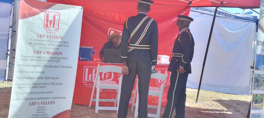 LRFZimbabwe's tweet photo. The LRF is participating in the celebrations for Zimbabwe's 44th Independence at Murambinda Business Centre, Buhera. The LRF team is present on-site, exhibiting legal resources& rendering legal assistance to attendees seeking counsel on various legal matters.#PromotingHumanRights https://t.co/i9qt8PgK6Z