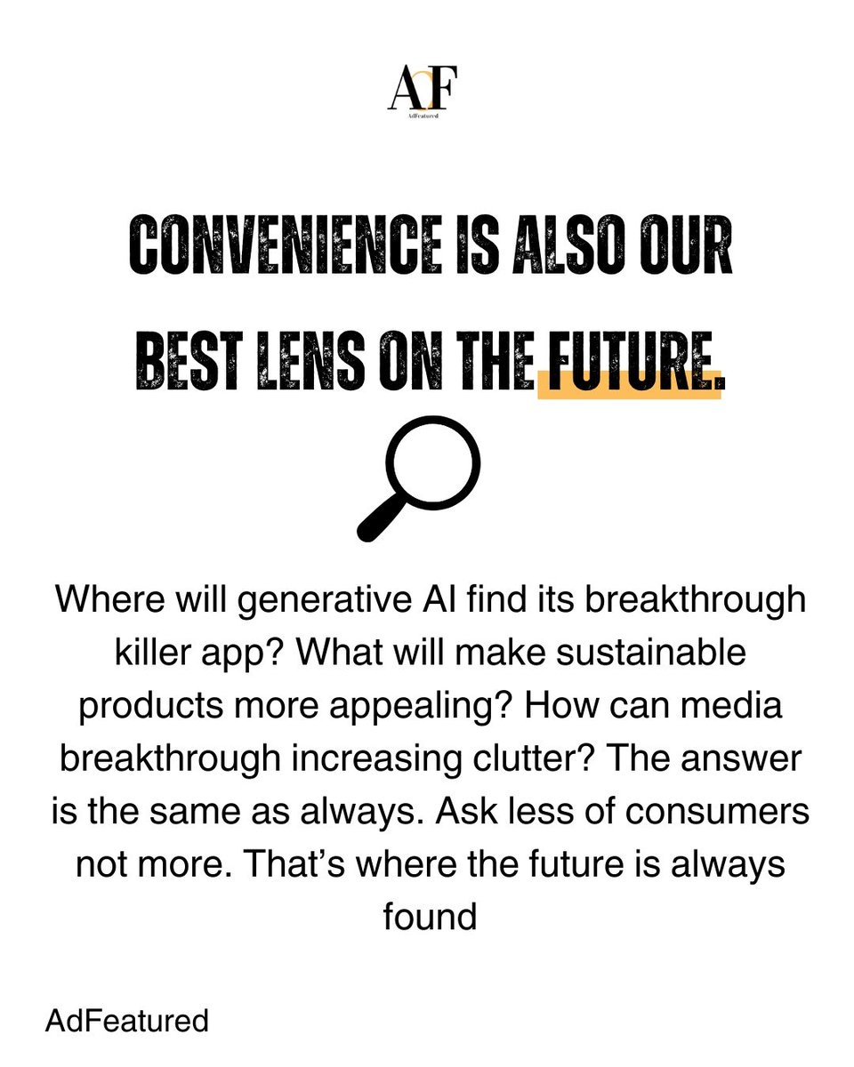 adfeatured's tweet photo. #FeaturedThursday #AdFeatured #convinience #futureofmarketing https://t.co/BEK0M60ghs