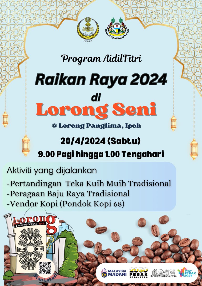 SEMUA DIJEMPUT HADIR MEMERIAHKAN PROGRAM AIDILFITRI RAIKAN RAYA 2024 DI LORONG SENI