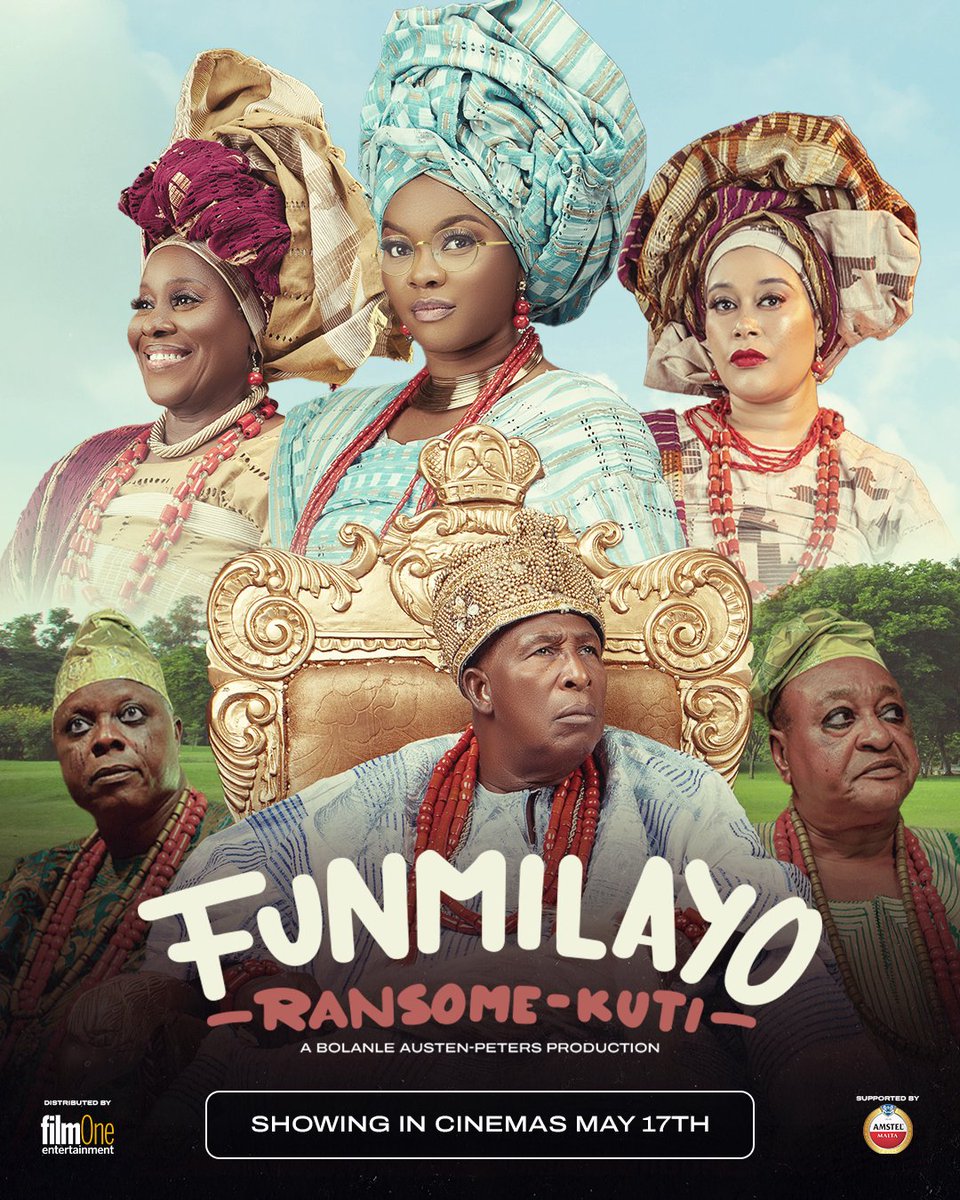 _kehindebankole's tweet photo. We see  you in Cinemas May 17. "FUNMILAYO RANSOME KUTI "
History held me by the heart on this one ❤️. 

It's an honour doing this with my beautiful revered @jokesilva and the Giant Veterans Uncle #JideKosoko  #DeleOdule and #AdebayoSalami .
Dir: @bolanleap 
Prods: @umoibom  &amp; BAP https://t.co/0ITS0ZeBsQ
