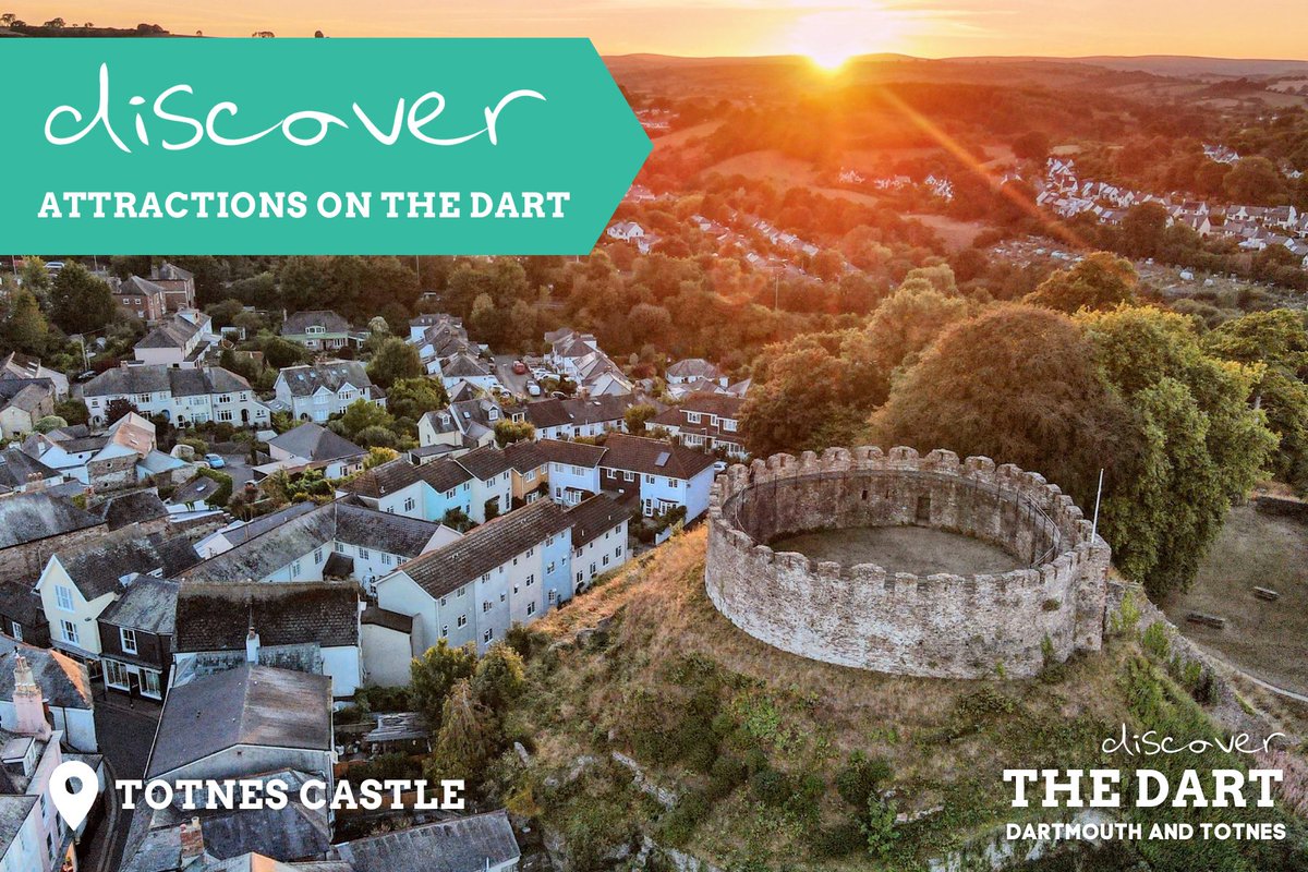 ⚔️ Step into history at Totnes Castle and marvel at the panoramic views of the River Dart valley! 🏰 Explore the ruins and imagine life in medieval times. Find out more👇 discoverdartmouth.com/attraction/tot… #DiscoverTheDart #DiscoverAttractionsOnTheDart @VisitTotnes @EnglishHeritage