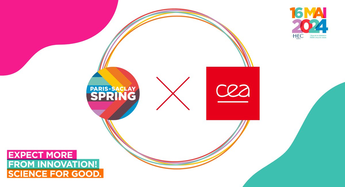 #evenement | Le @CEA_Officiel se joint au #ParisSaclaySPRING 2024 ! Le 16 mai, rejoignez-nous sur le campus HEC de Jouy-en-Josas. Découvrez nos start-up et assistez à des tables rondes auxquelles participent nos experts : 🚀10h00 - Table ronde « Cleantech : l'innovation au…