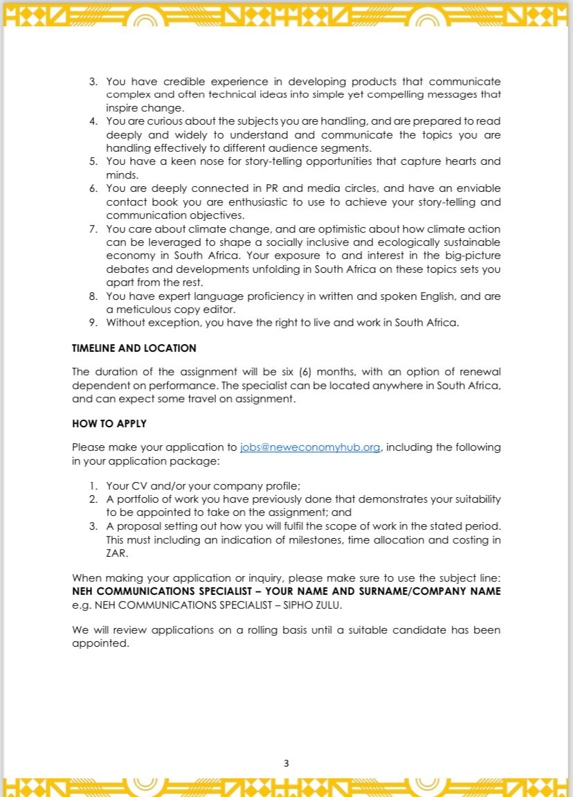 We are looking for a creative and dynamic Communications Specialist to support us and our partners to develop and implement a high-impact communications strategy.
Apply now! Details below.

#JobAlert