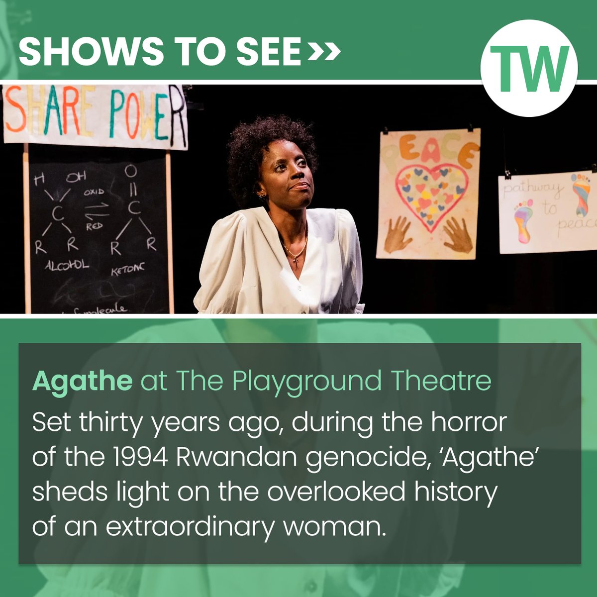 Among our recommended shows to see this week: ‘Agathe’ at The Playground Theatre. Get more show tips here: bit.ly/442CiZE @playgroundW10 @SohayaV