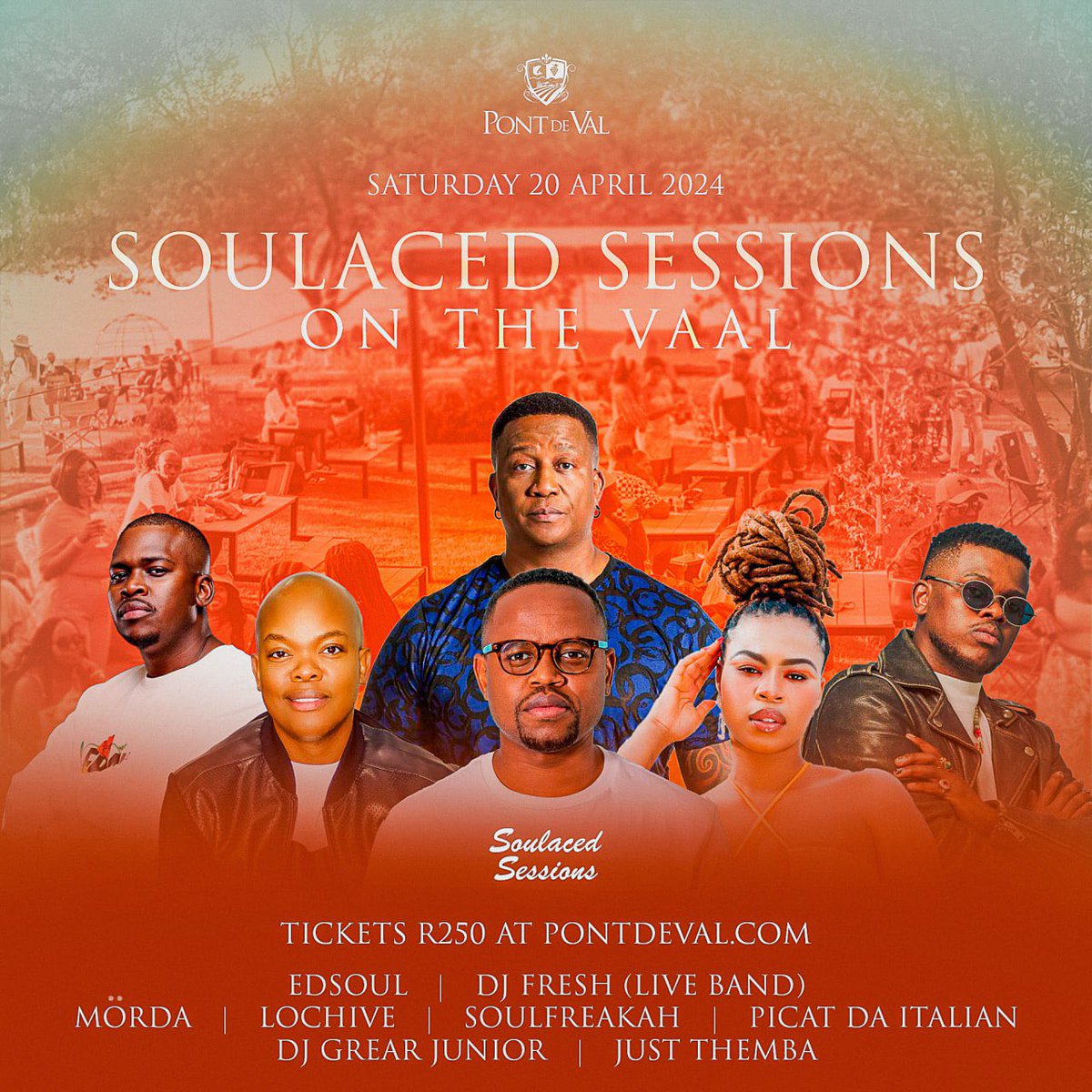 2 Days to go to @soulacedsession 🔥🔥 Music by @DJFreshSA Mörda @LochiveDJ @Soulfreakah @PicatDaItalian Just Themba DJ Grear Junior 🎫 Tickets are still available at pontdeval.com/product/soulac… See you there!!