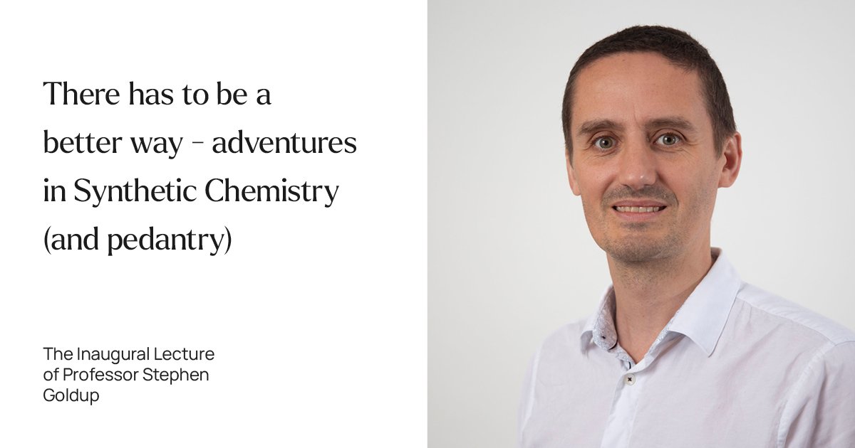 Join Professor Steve Goldup as he delivers his Inaugural Lecture on Wednesday 1st May 2024, 5.30pm in Lecture Theatre 2, Teaching & Learning Building, University of Birmingham, followed by a drinks reception in the Molecular Science Building. forms.office.com/e/NiVLAiJ2Ks