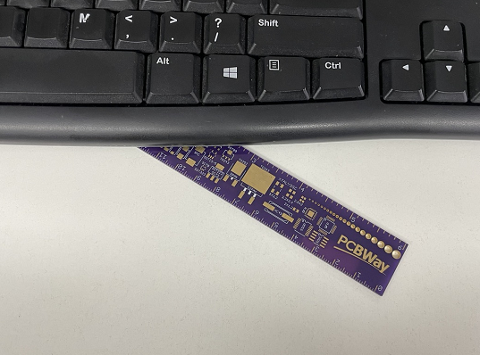 Find a PCB ruler under my keyboard🧐