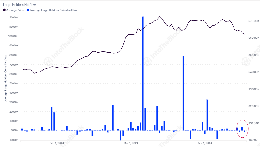 Bitcoin Large Holders Netflow