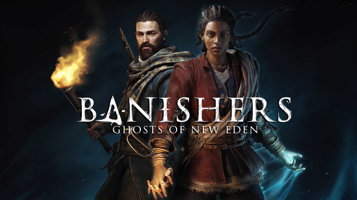 Focus_entmt's tweet photo. #Banishers: Ghosts of New Eden's latest patch is now live on PC and consoles! 🕯️  
It includes: 
🌒 Quests bug fixes 
🌓 Quality of life improvements 
🌔 AI, Audio, Visual optimizations  

And more! Make sure you read the list of changes here: https://t.co/4yzPTaKrmP https://t.co/tUecX1ZNB5