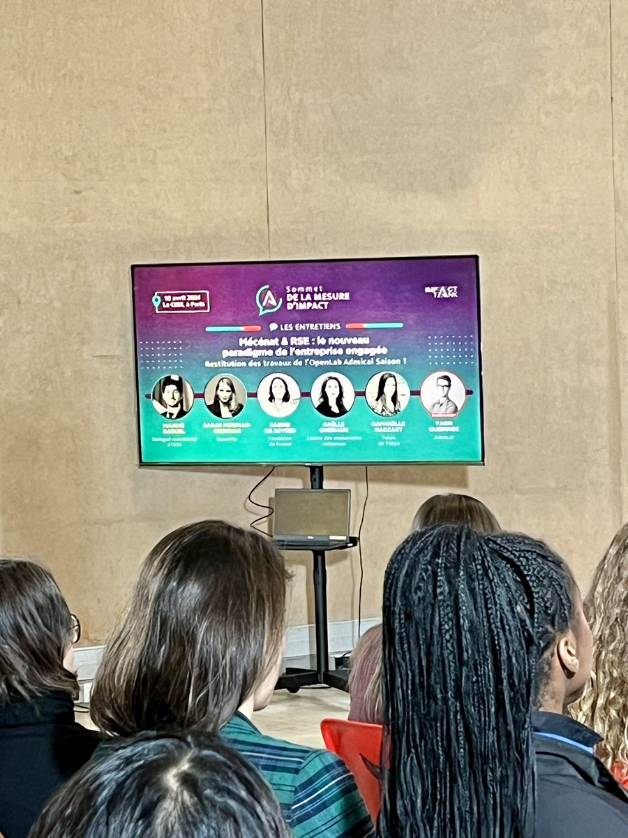 #sommetdelamesuredimpact #impacttank pour la restitution de l’openlab <a href="/Admical/">Admical</a> avec <a href="/YannQueinnec/">Yann Queinnec</a> <a href="/Fondationfrance/">Fondation de France</a>