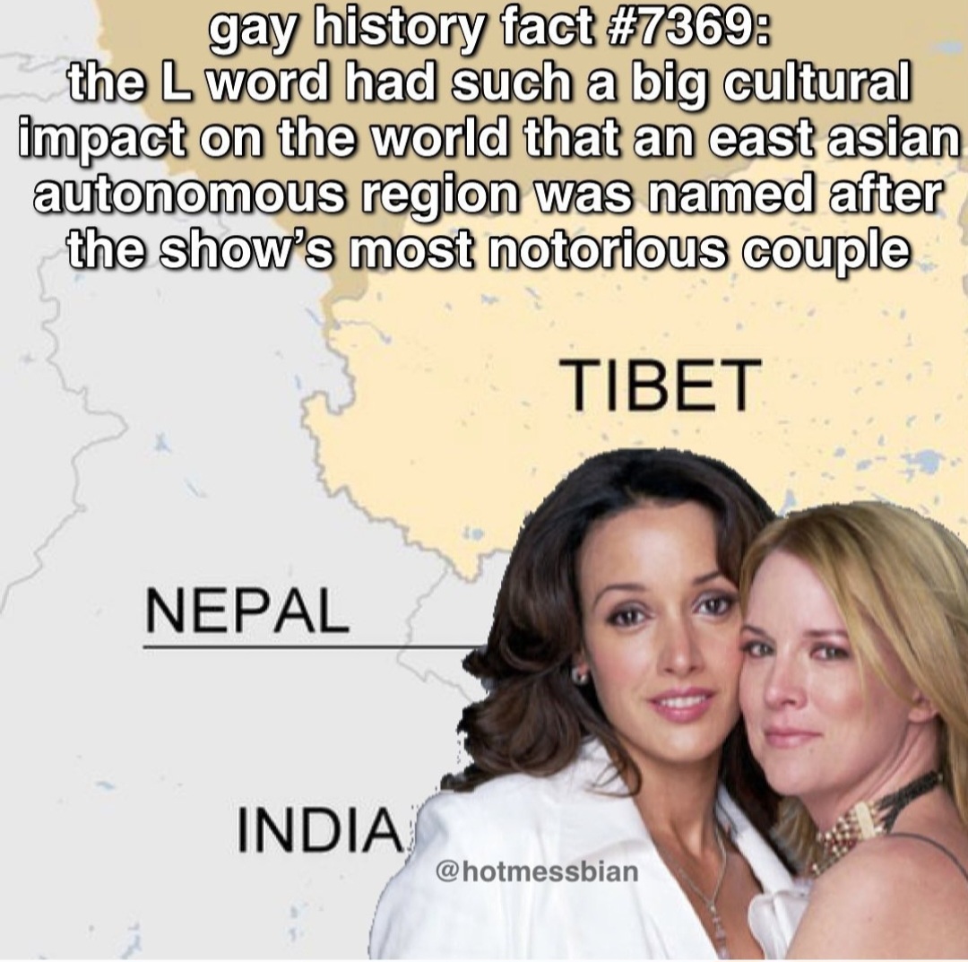 Incredible, but true. #thelword #thelwordgenx #tinaandbette #tibet #lesbian #betteporter