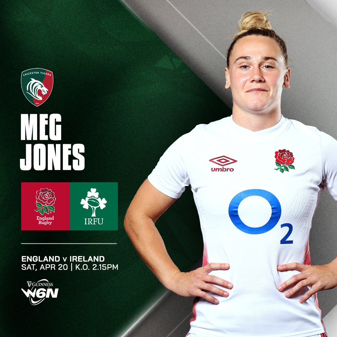 Congratulations to Tigers star Meg Jones who is set to start for England this weekend as The Red Roses face Ireland in the 2024 Guinness Six Nations 👏 Go well Tigers!🌹🐯 See the full team 👇 LeicesterTigers.com