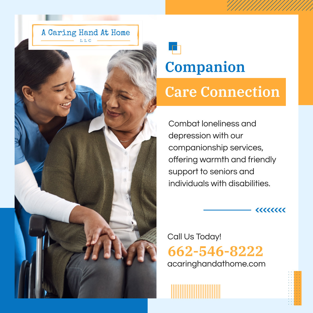 Ensure your loved ones never feel alone with our companion care services, providing them with joyful companionship at home.

Read More: business.facebook.com/photo.php?fbid…

#TupeloMS #HomeCare #CompanionCare