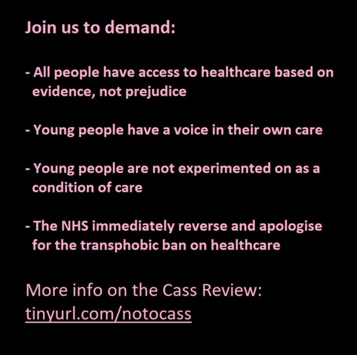 Nathan_Unite's tweet image. This decision will cost lives. The suicide rate in the trans community is already astronomical. Trans kids need support, not to be used as a political football.

If you care at all about the preservation of human rights &amp;amp; women’s rights in this country, join us 🏳️‍⚧️

#SandyfordGIC