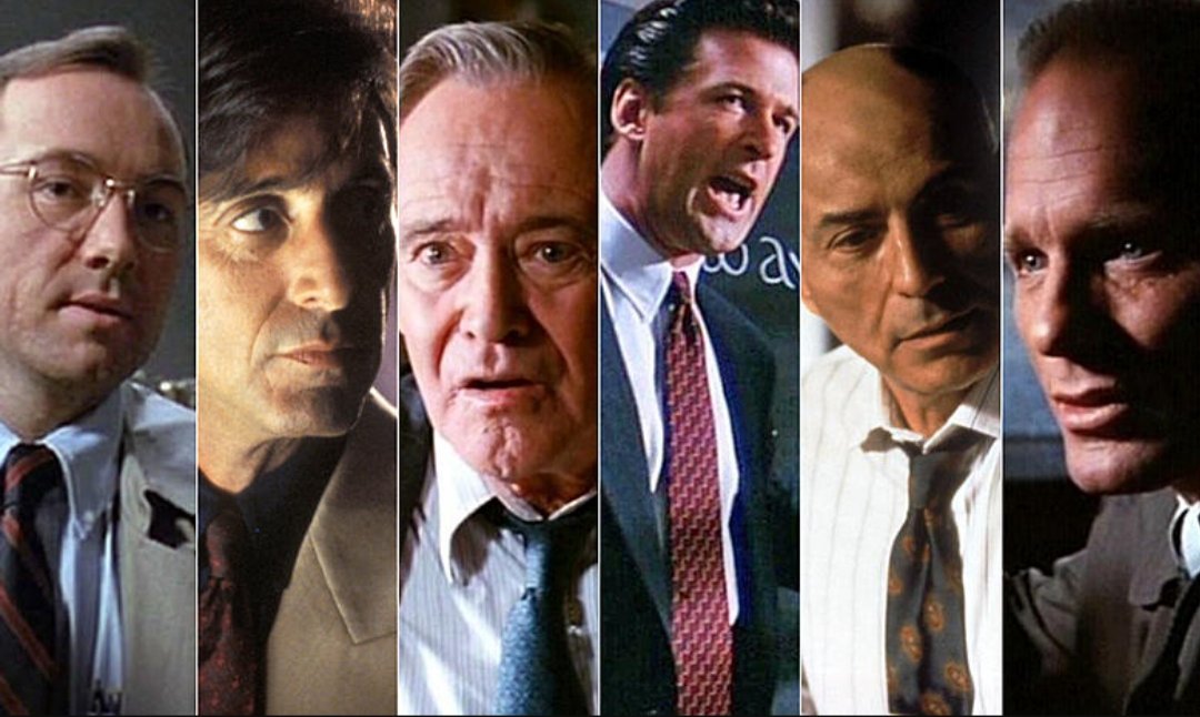 One of the absolute greatest ensemble casts in any film.
James Foley's 1992 masterpiece GLENGARRY GLEN ROSS.
#jacklemmon
#alpacino
#edharris
#kevinspacey
#alanarkin
#alecbaldwin
#jonathanpryce
#jamesfoley
#davidmamet
#glengarryglenross
#theleads