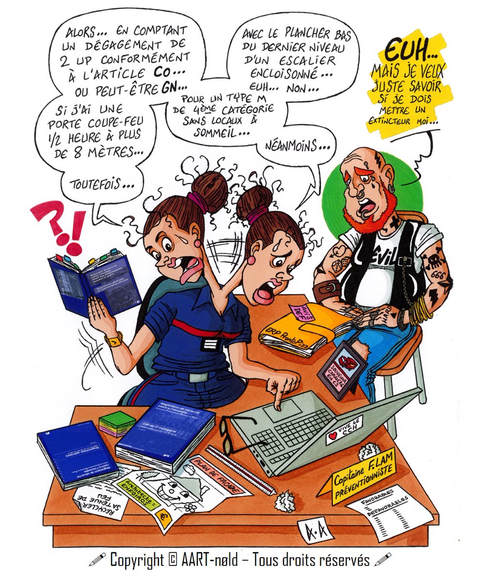 Suivez @AARTnold pour d'autres dessins d'humour #Pompier 😉

✅ Pour les BD 📚✏👉🏻 soldatdufeu.fr

#SapeurPompier #SapeursPompiers #Pompiers #Dessin #DessinDuJour #BandeDessinée #BD #Dessiner #JourDeGarde #CCH #RèglementDeSécurité #Prévention #Préventionniste #PRV #ERP