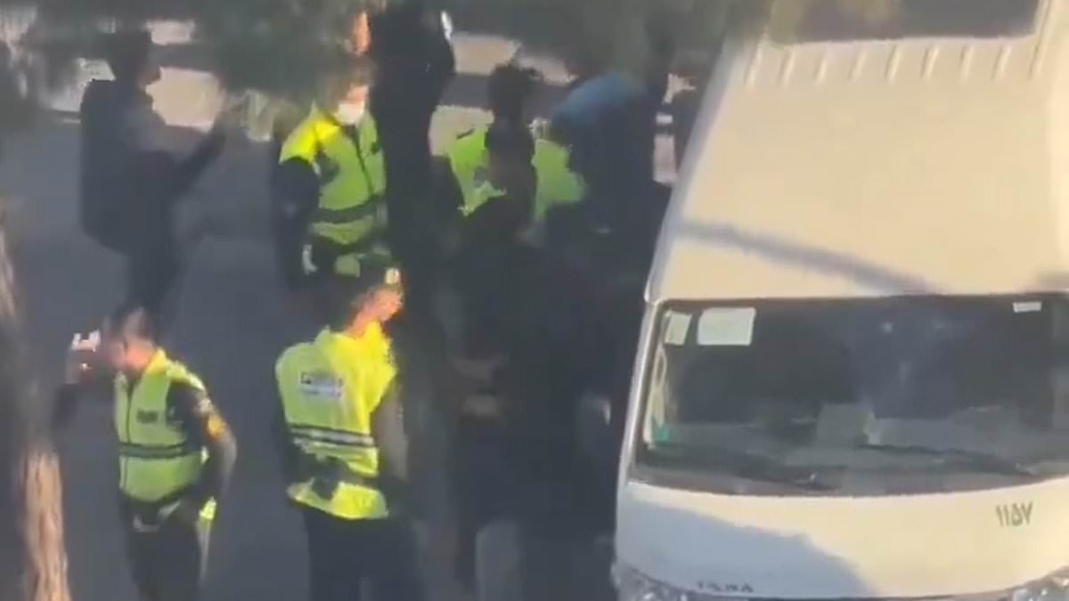 Iran's violent new hijab crackdown is caught on camera with women bundled into vans by 'morality police' and victims claiming they have been brutally beaten and sexually assaulted trib.al/XUqmmca