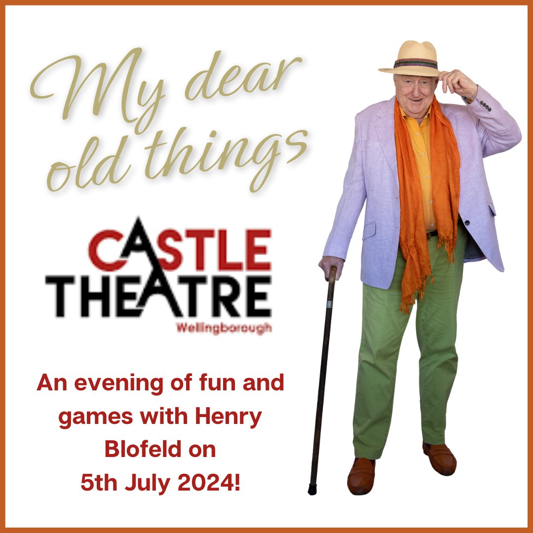 My Dear Old Things, this is your chance to get tickets for my one-man show at @castle_WEL on 5th July! You'll love it. All the high jinks from Test Match Special. Book tickets here: ow.ly/wJnj30sBcgt #Blowers #Cricket