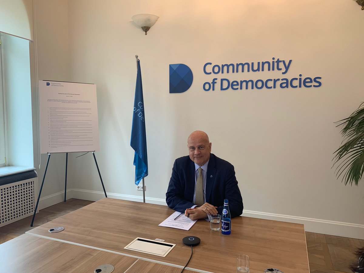 'The CoD has been engaged in the #SummitforDemocracy process since the beginning, specifically highlighting the vital importance of engaging youth for democracy'- SG @ThomasEGarrett at the Regular Session of @OAS_official Permanent Council Full remarks: community-democracies.org/app/uploads/20…