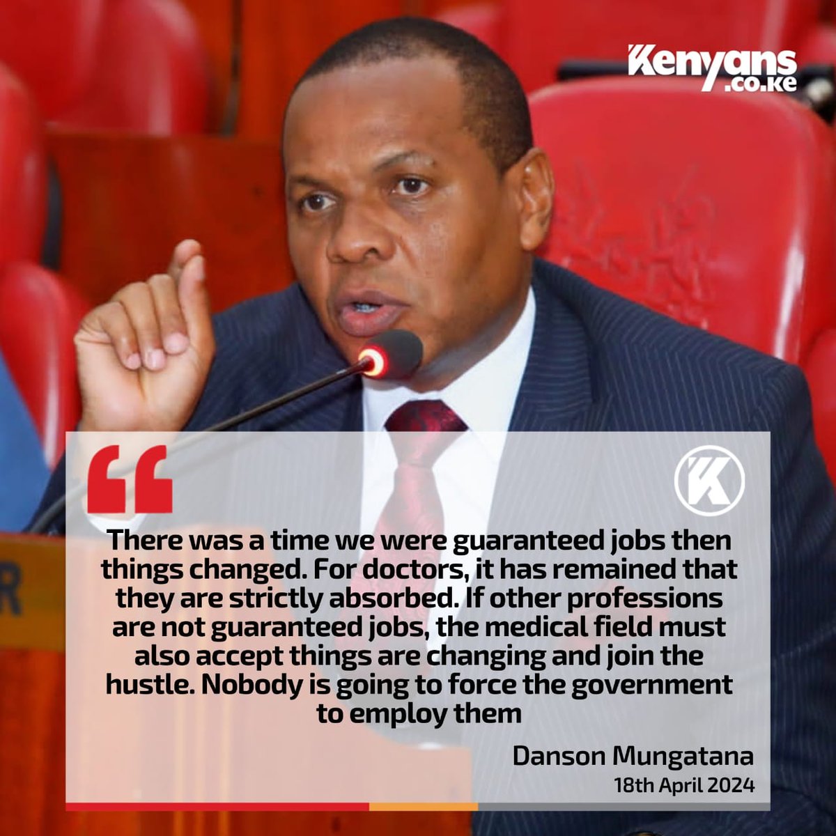 AbdikarimAbdow's tweet photo. Automatic absorption of doctors stopped in 2017/18. Propaganda from this ill-informed pokomo elder must be stopped. @edwinsifuna @gabrieloguda
#DoctorsStrikeKE
#ImplementCBA2017
#SupportKenyanDoctors https://t.co/CZ1TIDN8a3