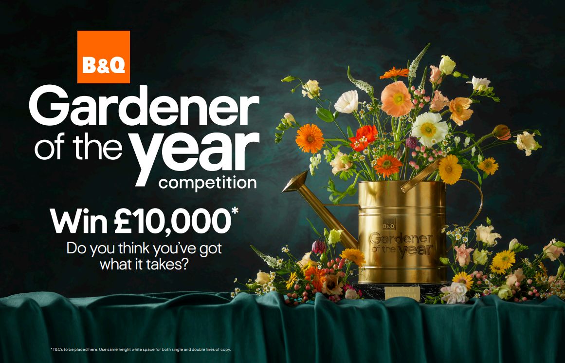 The Gardener of the Year competition is back! 🌻 <a href="/BandQ/">B&Q</a>  

With a panel of expert judges and influencers, gardeners will be able to enter categories that reflect current gardening trends - from most sustainable garden to best use of small space🌳

shorturl.at/opAF8