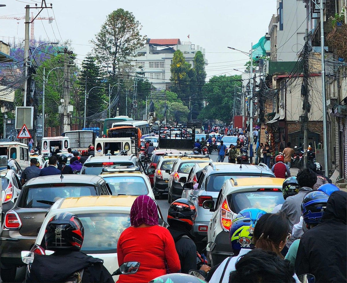 Traffic Jam in different places of Kathmandu due to Bihe & Bratabandha. आज कुन चोकमा भोज?

Pic. Prem Ghayal