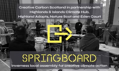 Inverness local assembly for creative climate action Tues 23 Apr 12-5pm Eden Court Theatre, Inverness Creative Carbon Scotland is working with cultural/sustainability organisations to deliver local assemblies for creative climate action! All info👉: creativecarbonscotland.com/event/invernes…