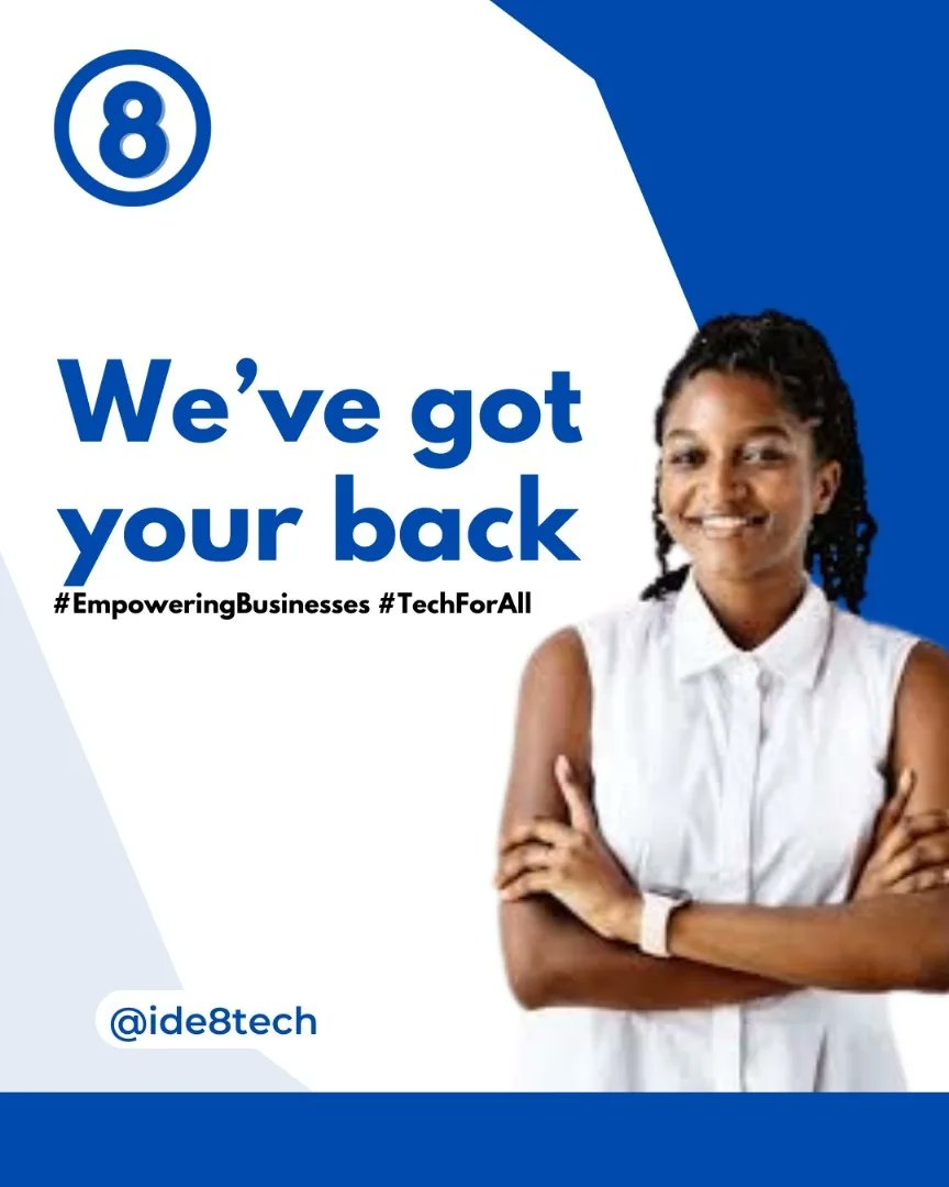 Ide8tech's tweet photo. 📊Small business or big corporation, we've got your back! Our software is tailor-made to help 
you reach your goals. #EmpoweringBusinesses #TechForAll https://t.co/YddqWGzGqK