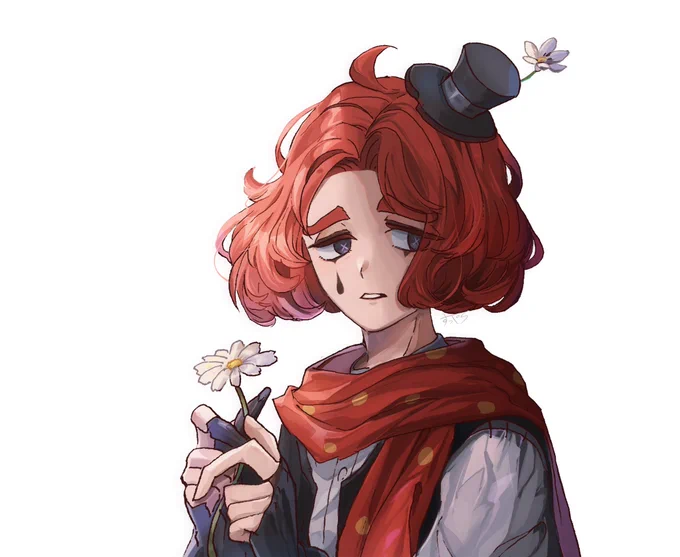 いつもと違う塗り方やってみようチャレンジで描いたもの髪とか描き込んでみたかった 