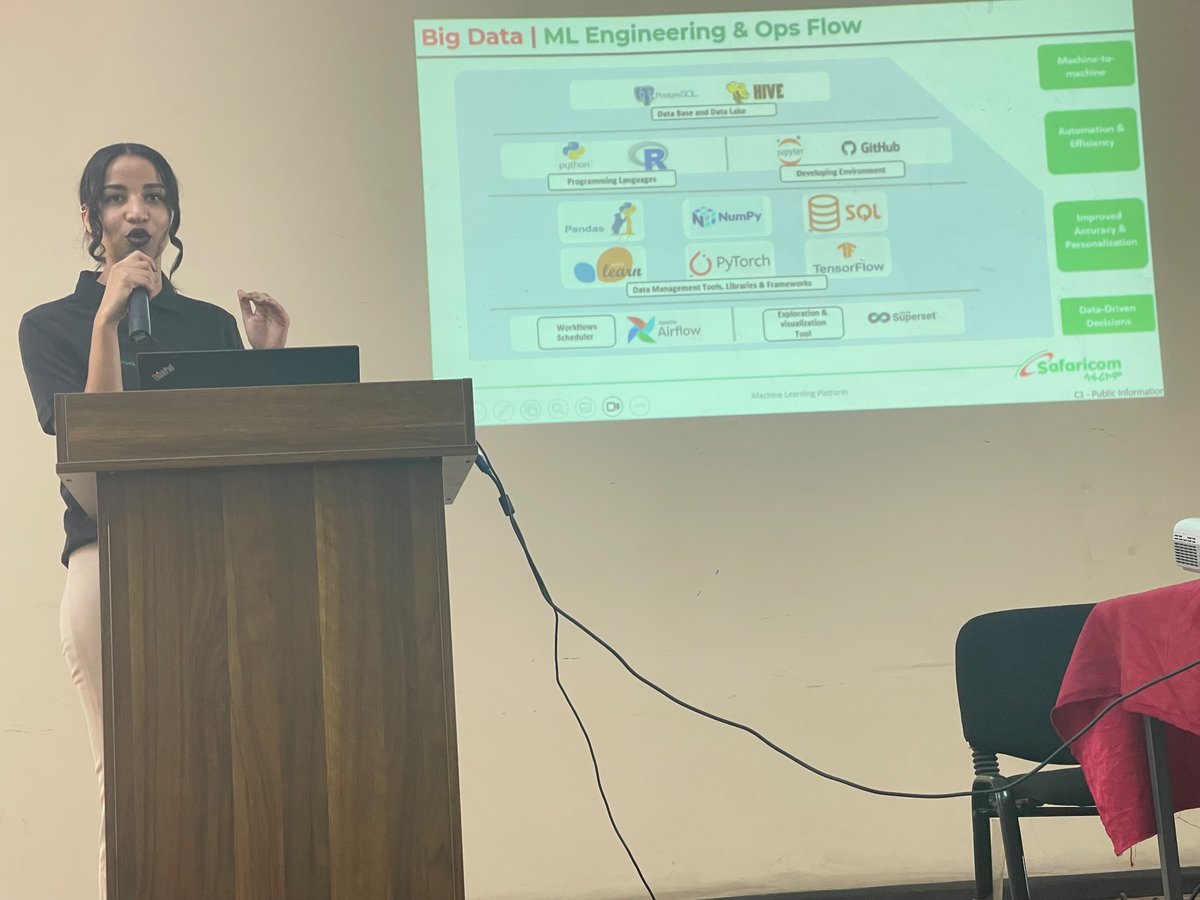 mesfindiro's tweet photo. The topics covered include data science curriculum and infrastructure Bigdata frameworks, bigdata engineering, bigadata analytic, machine learning in bigdata, data governance and Bigdata opportunities from #safaricomET and CDSC, AAU. https://t.co/onJZqwGcUb