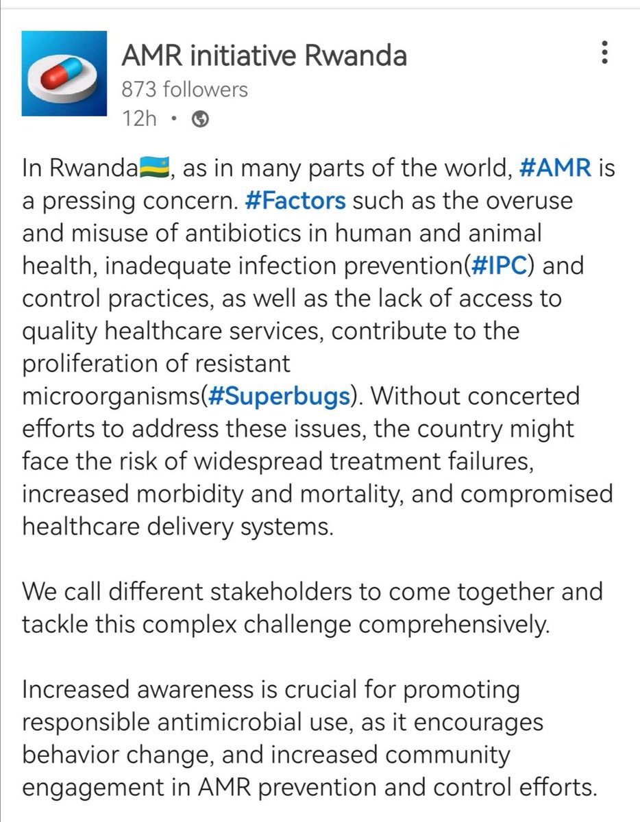 Increasing prevalence of #AMR presents a serious danger to worldwide health by diminishing the effectiveness of antibiotics and other antimicrobial substances. It's crucial to implement stewardship programs and strategies that encourage responsible antibiotic usage to tackle AMR.