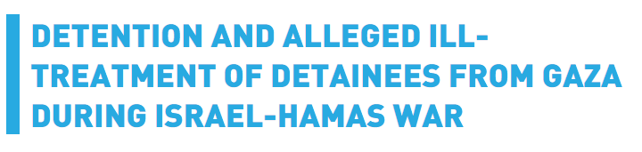 Purely sadistic acts of #torture, sexual violence, humiliation Shocking testimonies collected by @UNRWA on #Israel's treatment of Palestinian detainees from #Gaza - in line with reports by Israeli rights groups This is receiving way too little attention: unrwa.org/resources/repo…