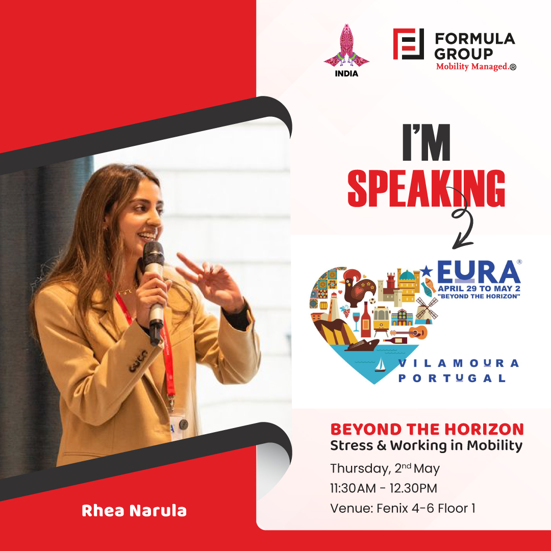 Save the Date! 🗓 

Rhea Narula at Formula Group, will be attending and speaking at the 𝐄𝐔𝐑𝐀 𝐂𝐨𝐧𝐟𝐞𝐫𝐞𝐧𝐜𝐞 2024 𝐢𝐧 𝐕𝐢𝐥𝐚𝐦𝐨𝐮𝐫𝐚!

#EURAConference #Mobility #StressManagement #Vilamoura #GlobalMobility #SeeyouinVlamoura #MobilityIndustry #FormulaGroup
