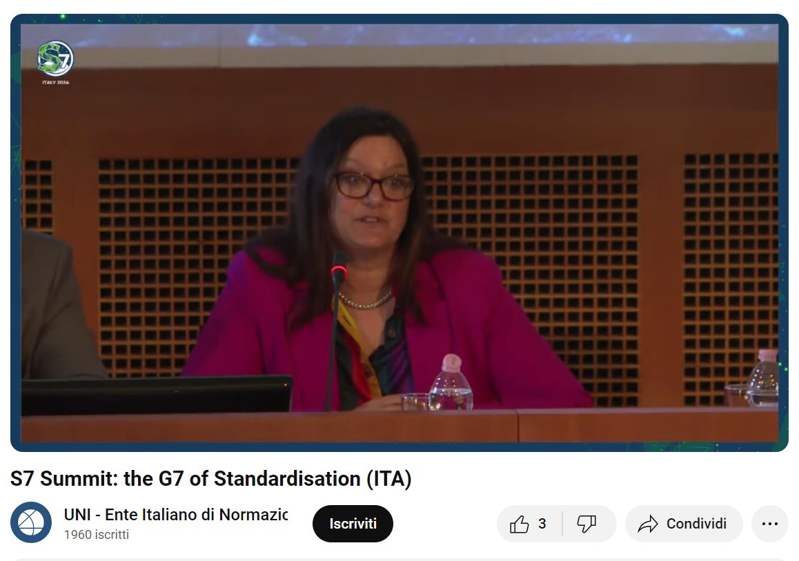 #SarahMukherjee #IEMA (GBR) #SummitS7 Live tinyurl.com/2pnkch9p #environment & #sustainability @iemanet @mimit_gov @mur_gov_ @isostandards @BSI_UK @Standards4EU @EU_Commission @iemanet @DIN_Norm @StandardsCanada @AFNOR @ansidotorg @jsainfra @G7 @SBS_SME @IECStandards