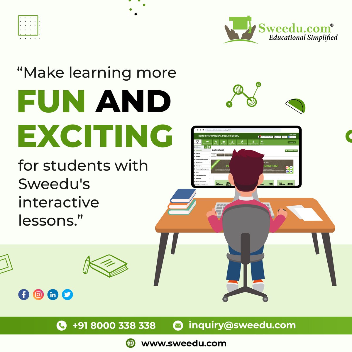 Discover a whole new way to learn! With Sweedu's interactive lessons, education becomes a thrilling adventure