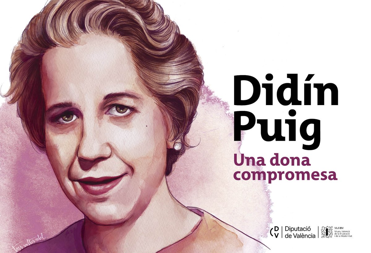 📣Recordeu que hui tenim nova inauguració al #MuVIM!🏛 🖼'Didín Puig. Una dona compromesa' 📅Hui, 18 d'abril ⏰20h 👉Un recorregut per la vida de Didín Puig, una porta oberta a la nostra història, la vida d'una dona compromesa, lliure, valenciana i orgullosament de poble🏘