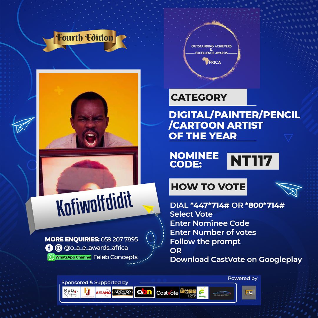 we bagged a nomination at this year Outstanding Achievers & Excellence Awards. I humbly need your votes to win this