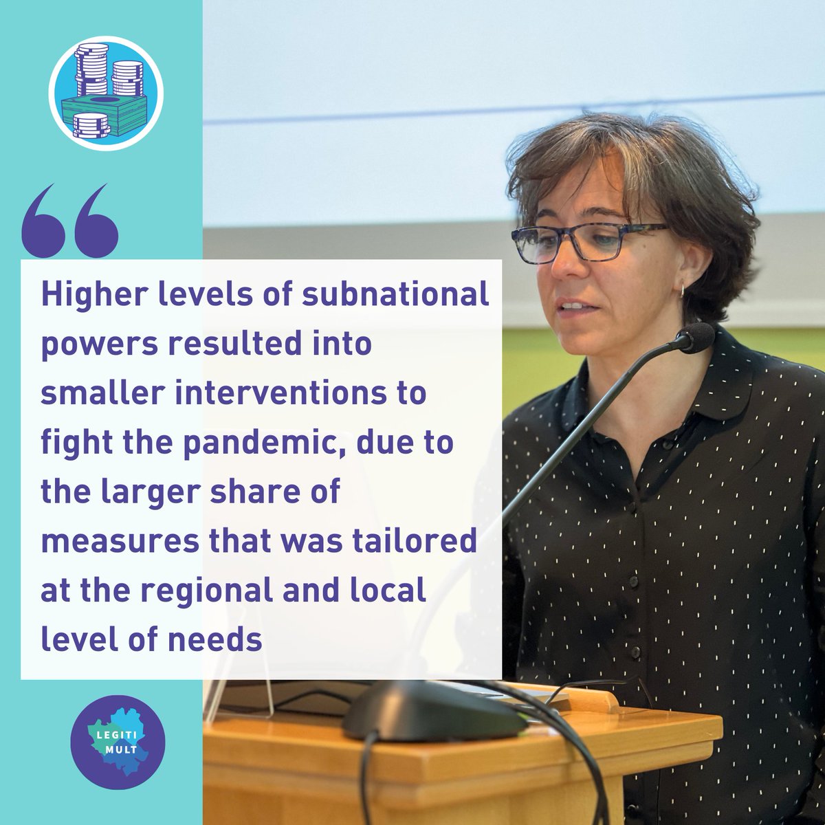 #2 Economic sustainability &amp; crisis management:
Did multi-level institutions shape the size of Covid-19 socioeconomic measures? <a href="/AHerreroAlcalde/">Ana Herrero Alcalde</a>, Javier Martin-Roman <a href="/UNED/">UNED</a> delved into this question through an econometric analysis and come to some important, differentiated results