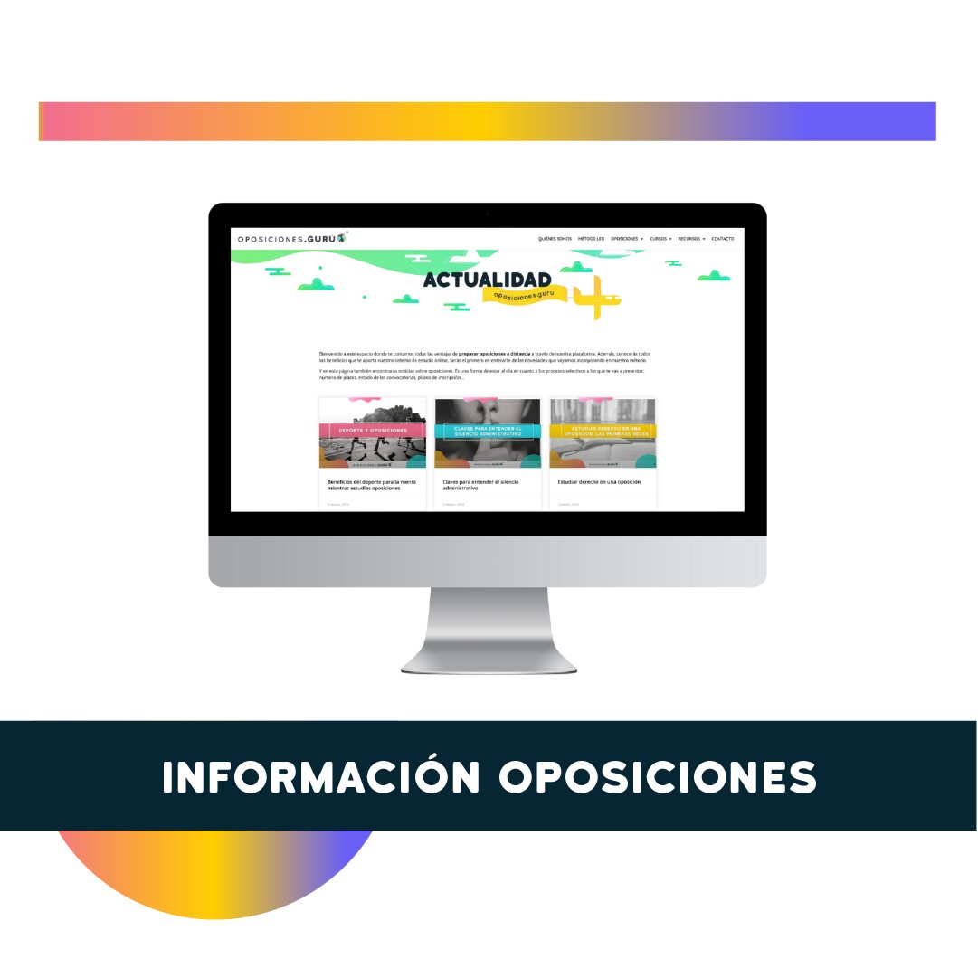 guruoposiciones's tweet photo. 💪 ¡Potencia tu preparación para la oposición con nuestros recursos ! 💪

👀 ¿Estás listo para mejorar tu estudio? En Gurú Oposiciones, te ofrecemos una variedad de herramientas dinámicas y efectivas que te ayudarán a dominar tus oposiciones:

📊 Infografías: Simplificamos conceptos en visualizaciones claras y concisas. Nuestras infografías están diseñadas para que puedas entender fácilmente los temas más difíciles y los recuerdes con mayor facilidad. ¡Estudiar nunca había sido tan visual y efectivo!

📚  Flashcards: Acelera tu aprendizaje con nuestras tarjetas de estudio diseñadas para memorizar información clave de manera rápida y eficiente. Con nuestras flashcards, puedes repasar conceptos importantes en cualquier momento y en cualquier lugar, lo que te permite aprovechar al máximo tu tiempo de estudio.

🔍  Información sobre las oposiciones: En nuestro blog y pagina web tendrás todos los datos sobre cada oposición, donde encontrarás información actualizada sobre los temarios, requisitos específicos y consejos prácticos para tu preparación. Nuestro objetivo es proporcionarte toda la información que necesitas para enfrentar tus exámenes con confianza y seguridad.

📽️ Videos e infografías animadas: Sumérgete en lecciones interactivas con nuestro contenido multimedia atractivo y fácil de entender, te ofrecemos una forma divertida y efectiva de absorber conocimientos y reforzar tus habilidades.

¡Con estos recursos a tu disposición, estarás un paso más cerca de alcanzar tus metas!  💪                                                                       

 ¡Desliza! 💫  y prepárate para brillar en tus exámenes.✨   

 #guruoposiciones #oposiciones #estudiarfacil #academiaoposiciones #opositor