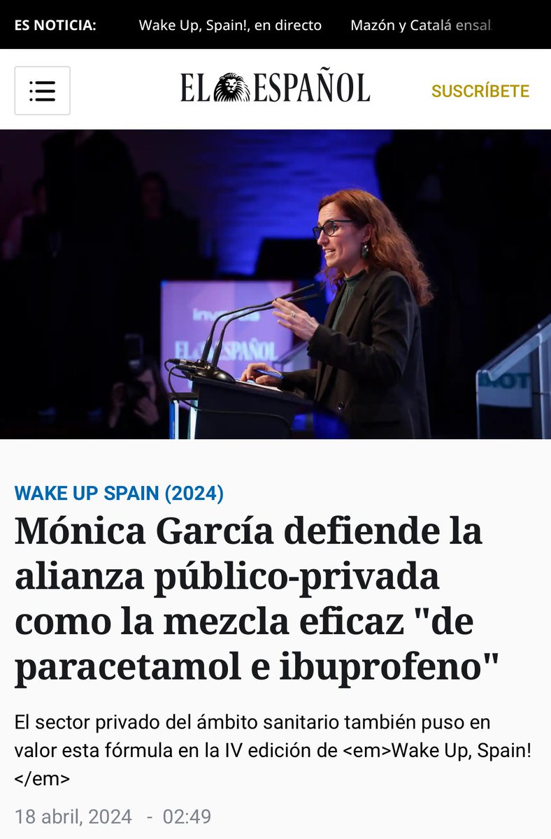 Esto no me lo creo, tiene que ser una manipulación de El Español. Es imposible que la ministra haya dicho esto 

elespanol.com/eventos/2024/w…